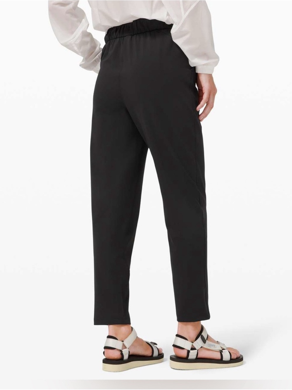 Lululemon Athletica Keep Moving Pants Luxtreme Black Drawstring Size 4 - Picture 2 of 5